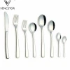 304 Plain Simple Mirror Polish Stainless Steel Spoon Fork Knife Dessert Dinner Hotel Restaurant
