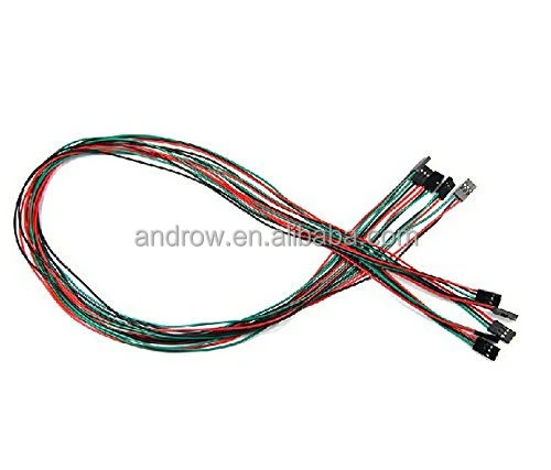 3D Printer Accessories Jumper Wire Dupont Cable Female to Female for Limit Switch 70cm 2pin/3pin/4pin