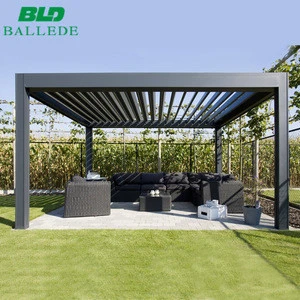 3x5 Sun Shading Garden Pavilion Motorised Aluminium Bioclimatic Pergola