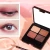 Import 4 colors Pigment makeup Eye Shadow Palette powder vegan eyeshadow OEM Matte Cardboard Mix Not Blooming eye shadow set from China