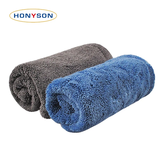 40*40 cm microfiber twisted drying towel double sides microfiber twist towels