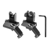 45 Degree Flip Up Sights Fold Offset Iron Sights for the AR-15/M4/AR 10 Hunting Gun Accessories Flip Up Sights