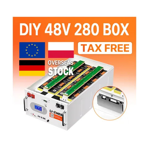 Buy 48v 51.2v 280ah 300ah Lifepo4 Diy Kit Case With 200a Bms Suit For ...