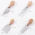 Import (4pcs/set) Wooden Handle Cheese Knife Slicer Fork Scoop Cutter Useful Cooking Tools from China