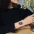 Import 5006   Dropshipping  2pcs Watch Bracelet Set  Starry Sky Magnet Watch Buckle Fashion Rhinestone Bracelet Wristwatch 2021 from China