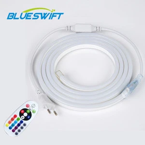 5050 RGB 72pcs LED Copper Wire Waterproof 220v Neon Flex Strip Christmas LED Rope Light