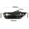 51mm universal motorcycle exhaust system tip carbon fiber muffler pipe Anti-scalding cover