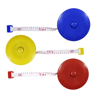 60-inch 1.5 Meter Soft Round Retractable Body Measuring Tape, Pocket, Tailor Sewing Craft Cloth Tape Measure