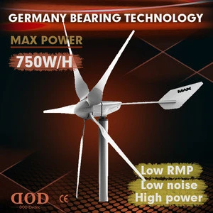 600w small rooftop horizontal axis wind turbine power generator windmill