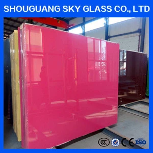 6mm 8mm10mm colored printed back Painted glass/painted glass sheet price