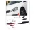Import 6pcs Fins Body Spoiler Canards Valence Chin carbon fibre Front Bumper Lip Splitter for Universal from China
