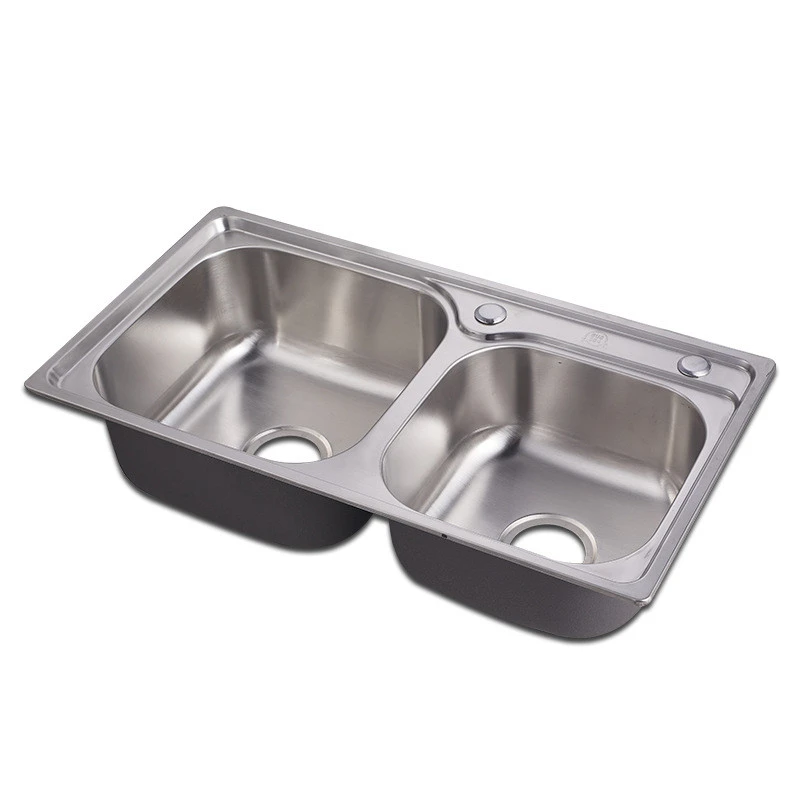 7843 New design undermount stainless steel double bowl kitchen sink