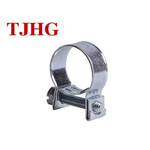 7mm high torque iron galvanized mini hose clamp