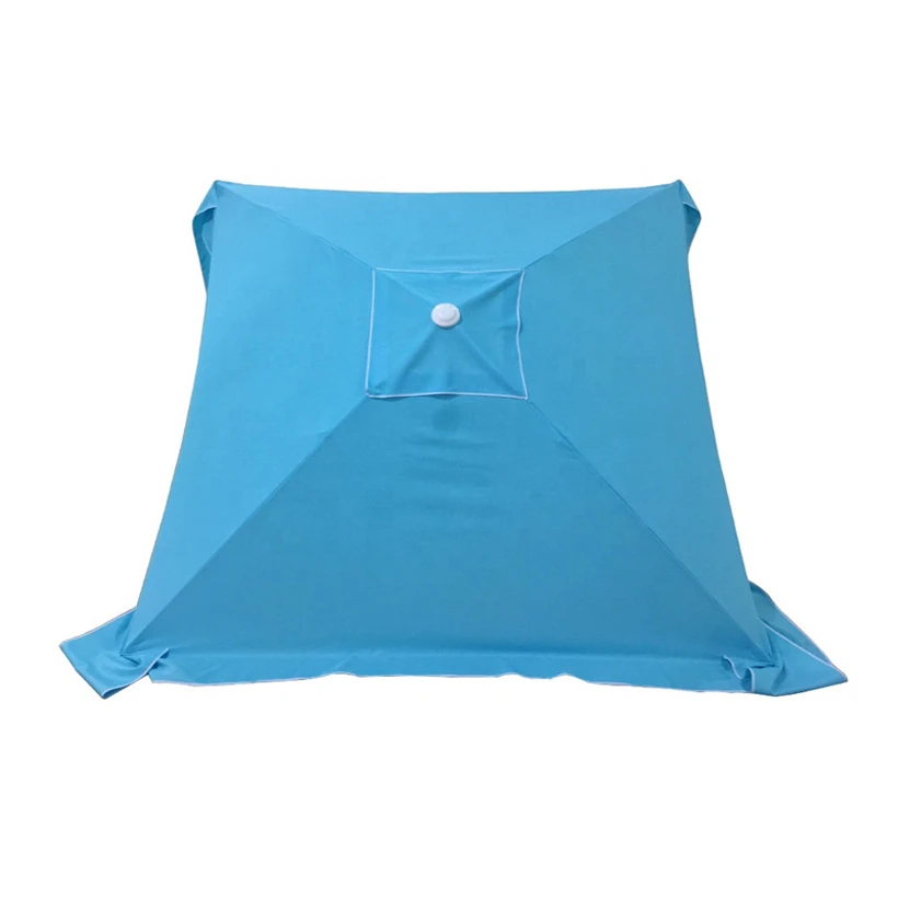 8 Feet Square Large Gazebo Tent Shape Parasol, Store Navy Stripe Waterproof Custom Logo Cabana Beach Umbrellas With Legs Pocket/
