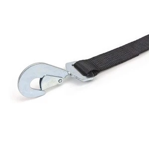 8ft Vehicle Tie Down Trailer 2&quot; Wide Ratchet Strap with Snap Hook