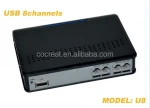 8lines USB voice recorder parallel recorder box voice recording spy recording cheap USB recorder
