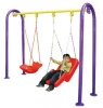 A-05602 Funny and cheap outdoor playground children double seat garden swing