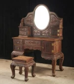 A0003 China Antique Style Wood Furniture Set 1 Dresser & 1 Chair Set