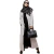 Import A3362 Womens Elegant Modest Muslim Islamic Light Grey Abaya Open Front Metal Button Trench Coat from China