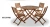 Import ACACIA WOODEN TABLE CHAIR SET OUTDOOR DECORATION GARDEN FURNITURE BEST PRICE FROM FACTORY from South Korea