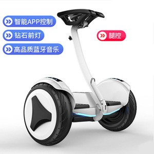 adults leg control led light 10 inch two wheel smart bluetooth self balancing skateboard balance electric scooter for sale