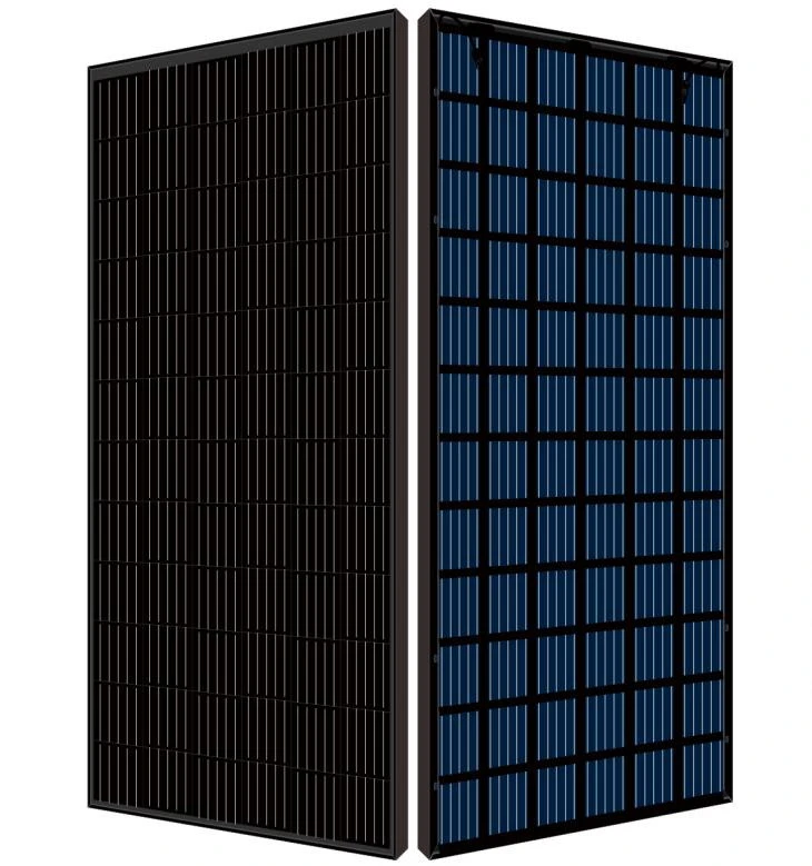 All black solar roof panels glass BIPV 300w 390w 400w solar panels 1000w price for home