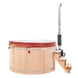 Alphasauna customized external burning stove easy installation wooden hot tub