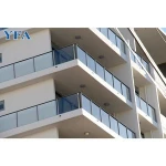 aluminum glass balustrade for balcony latest design handrail
