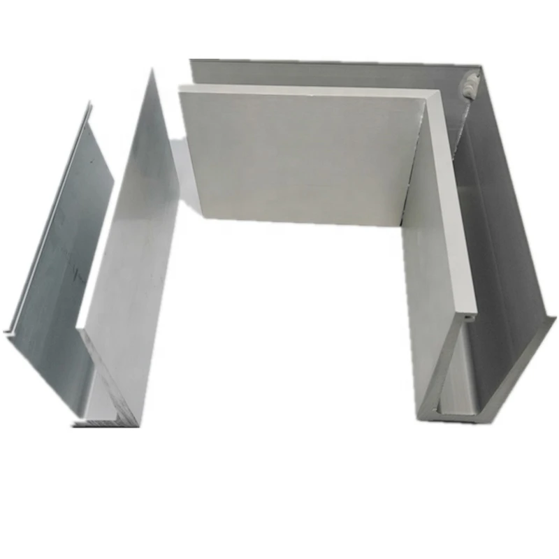 Aluminum U channel glass railing frameless glass railing system