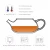 Import amazon best selling pyrex glass tea pot with strainer kung fu teapot glass tea pot from China
