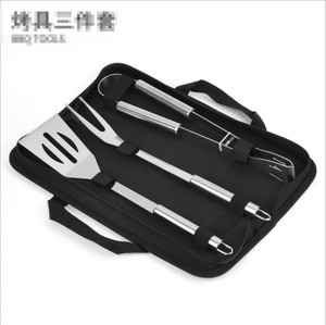 amazon hot sell 3-Piece Stainless Steel Grill Tool Set BBQ Grill Set