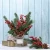 Import Amazon Hot Selling Christmas Decorations Supplies Snowy Christmas Pine Cone Flower Decoration With Holly Red Berry from China