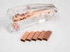 Amazon Selling Rose Gold Stapler Transparent Plastic Binding Machine For Office Business School Supplies