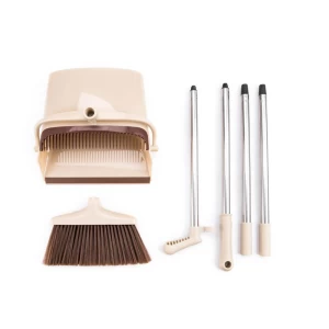 Anho Hot Sale Plastic Broom And Dustpan Set For Household Cleaning