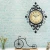 Import Antique handicraft luxury wrought iron wall clock from China