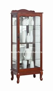 Antique one door Ashford curio cabinet/display cabinet with claw foot