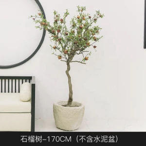 Artificial Pomegranate Tree For Interior Decoration Plastic Plant