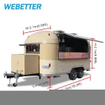Australia Standard Street Fast Mobile Food Cart Truck Trailer with Kitchen
