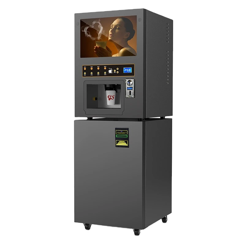 Automatic Coffee and Tea Vending Machine with 4 Hot 4 Cold Drink