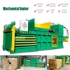 Automatic Horizontal Hydraulic PET Bottles Cardboard Baler Waste Paper Cardboard Baling Machine