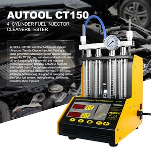 Autool Ct150 Oem / Odm Auto Parts Ultrasonic Petrol Fuel Injector Tester And Cleaner