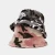 Import Autumn Cow Pattern Fisherman Hat Women Fashion Plush Warm Winter Windproof Basin Hat Soft Fluffy Bucket Hat from China