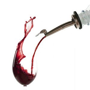 Avertan Stainless Liquor Spirit Pourer Flow Wine Bottle Pour Spout Stopper Stainless Steel Cap Pour Spout Stopper Barware