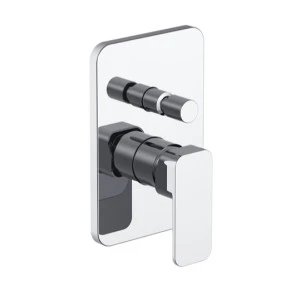 Awesome Brushed Nickel ACS CE Single lever handle concealed shower bath tub mixer Square Bathroom Faucet