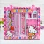 Import Back to school cartoon pencil ruler 8-piece kids stationery sets from China