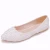 Import Ballet Flats White Pearl Lace Wedding Shoes Pointed Toe Flats Women Wedding Princess Flats from China