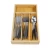 Import Bamboo Drawer Organizer Expandable Adjustable Kitchen Drawer Cutlery Tray Utensil Storage Organizer from China
