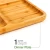 Import Bamboo Portion Serving Platters/divided Dinner Platter.bamboo Food Cubby Plate/dishes Plate Dish Rectangle Modern from China