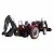 Import Basic 4WD 70hp sunshade farm tractor with front loader and backhoe from China