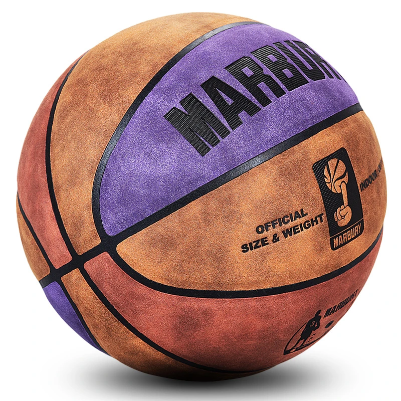 Basketball Ball Size 7 Wear-Resistant Soft Microfiber Basketball Anti-Slip Anti-Friction Outdoor & Indoor Professional